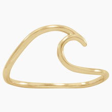 Wave Design Gold Ring