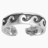 Wave Design Toe Ring