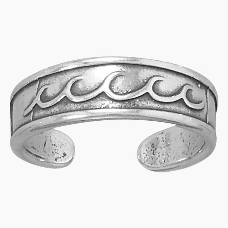 Wave Toe Ring