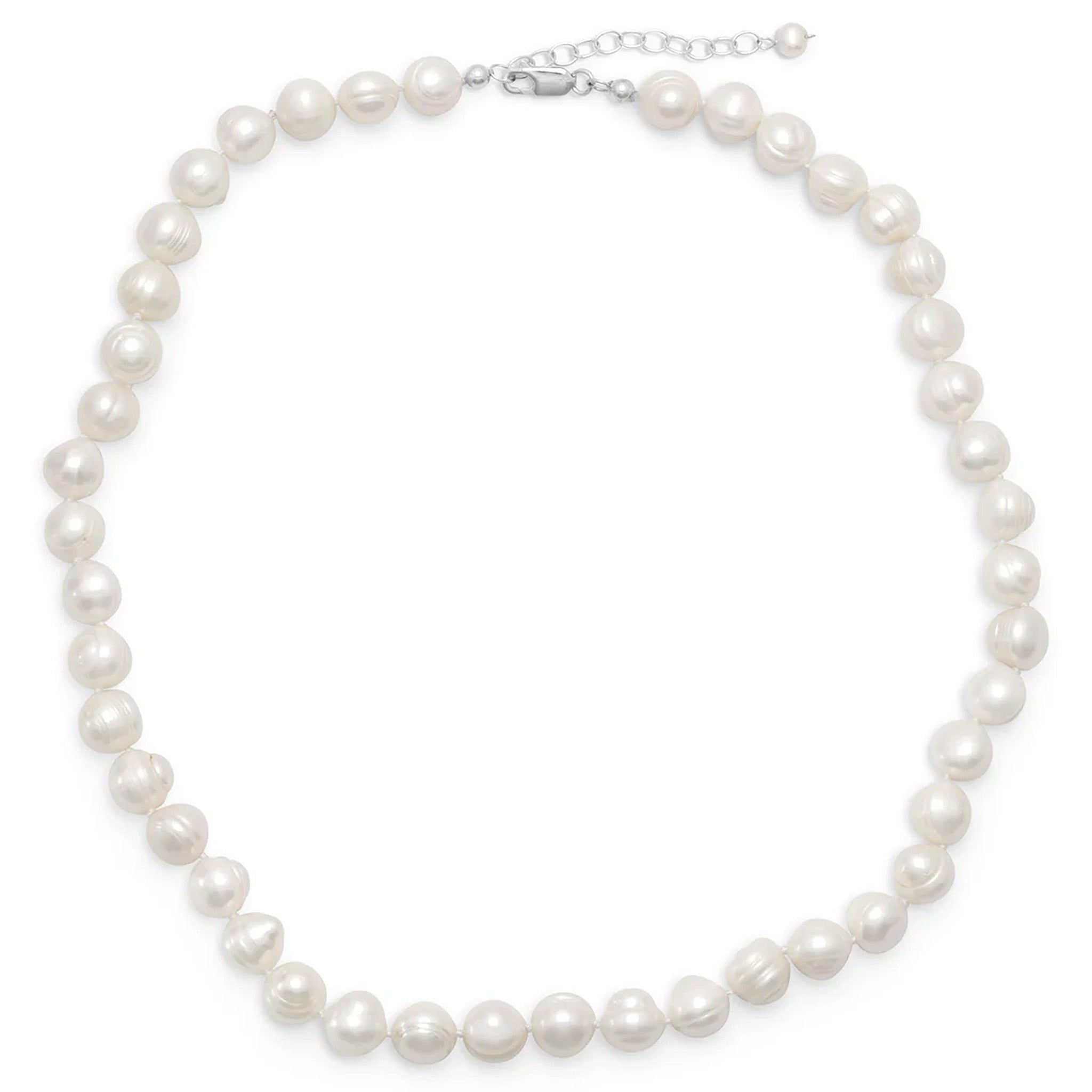 White Cultured Freshwater Pearl Necklace