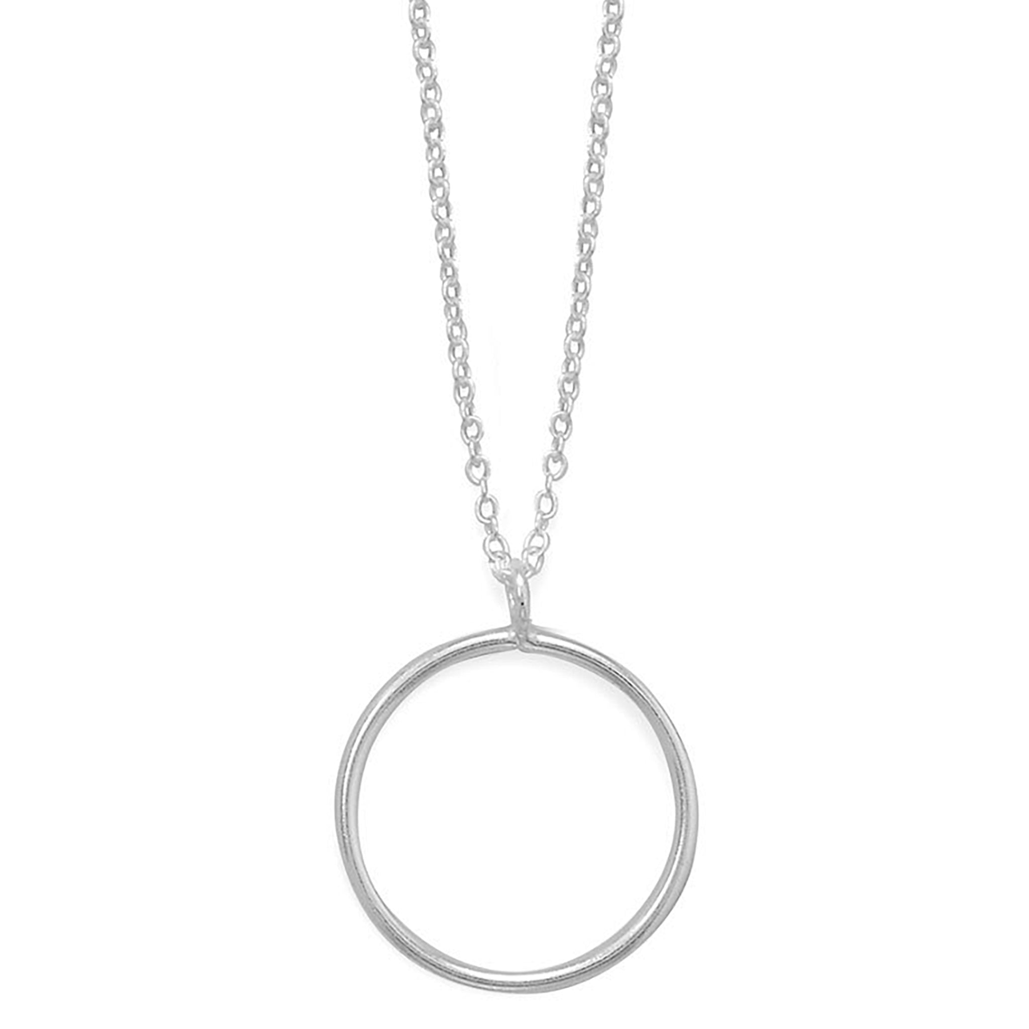 Wire Circle Slide Necklace