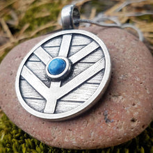 Womens Viking Shield Pendant Necklace Example