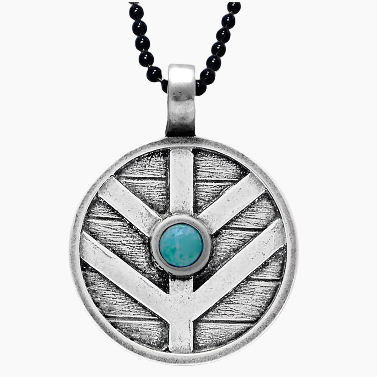 Womens Viking Shield Pendant Necklace