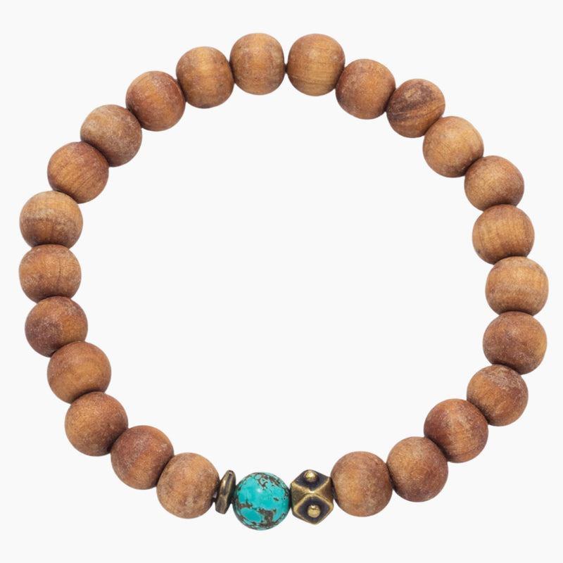 Wood Bead Stretch Bracelet