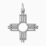 Silver or Gold Zia Symbol Charm