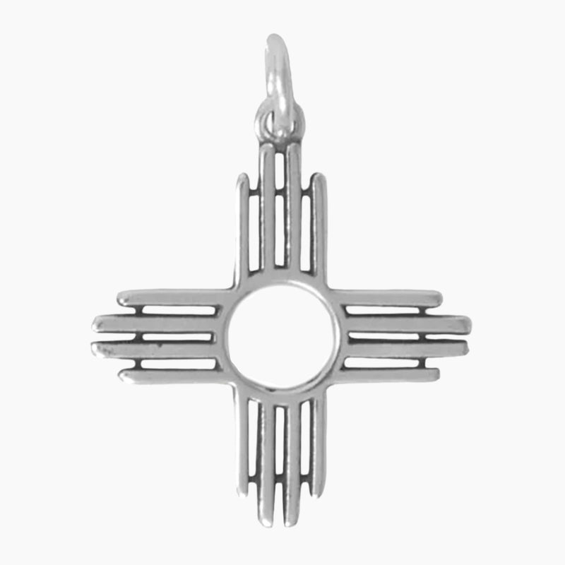 Zia Symbol Charm Silver