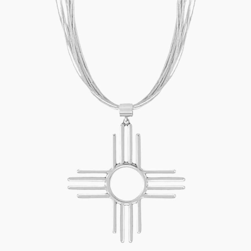Zia Symbol Pendant on Chain