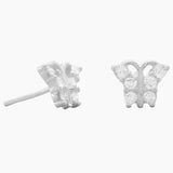 Zirconia Butterfly Stud Earrings
