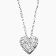 Zirconia Heart Mom Necklace