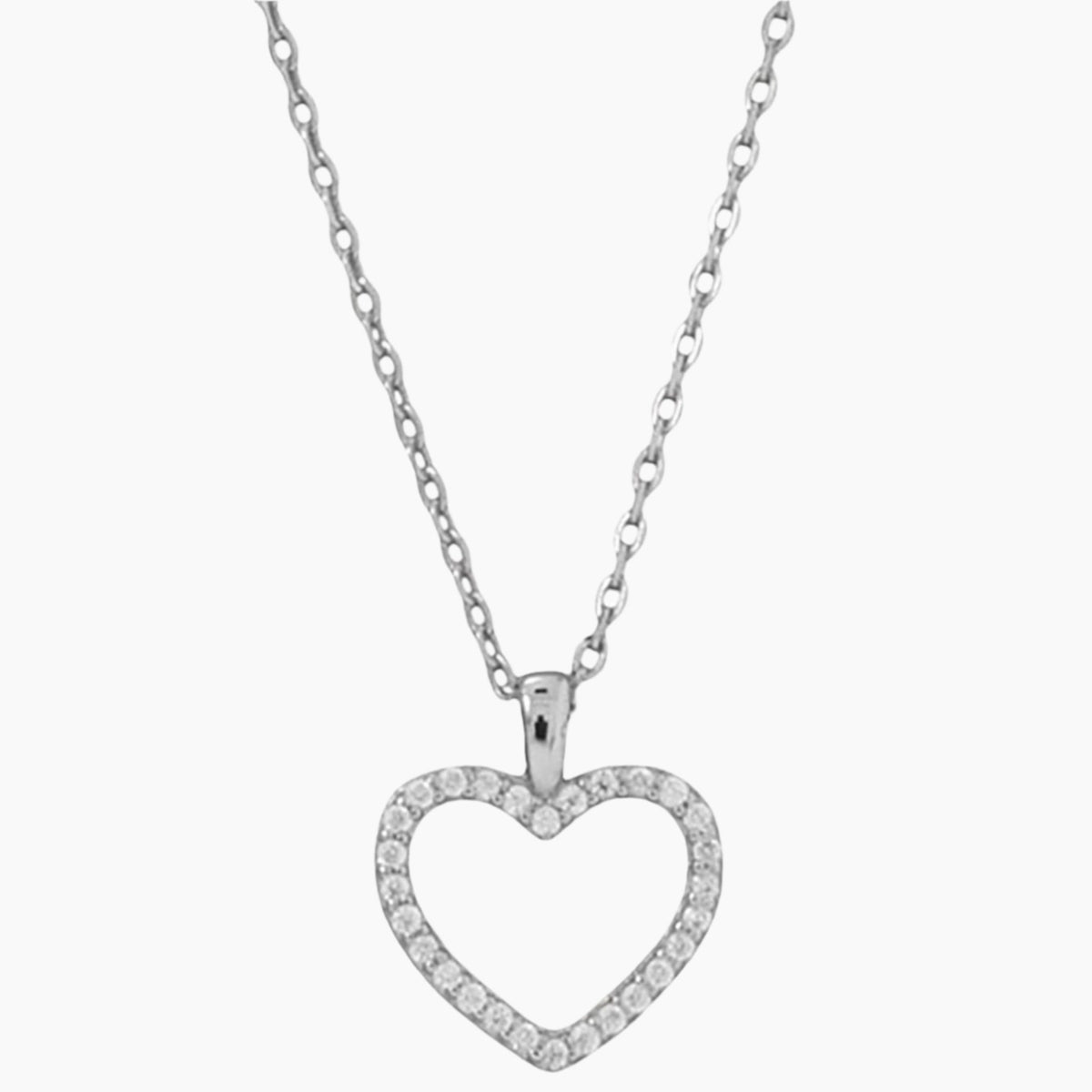 Zirconia Heart Necklace