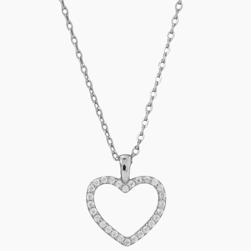 Zirconia Heart Necklace