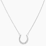 Zirconia Horseshoe Design Necklace