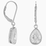 Zirconia Lever Back Drop Earrings